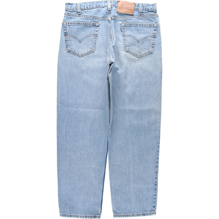 1990'S Levi's 00550-4891 Relaxed Fit Tapered Denim Pants, Made in USA, Men's W35 (approx.), Vintage cotton blue type Vintage Second Hand