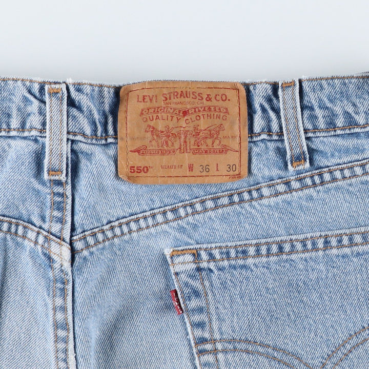 1990'S Levi's 00550-4891 Relaxed Fit Tapered Denim Pants, Made in USA, Men's W35 (approx.), Vintage cotton blue type Vintage Second Hand