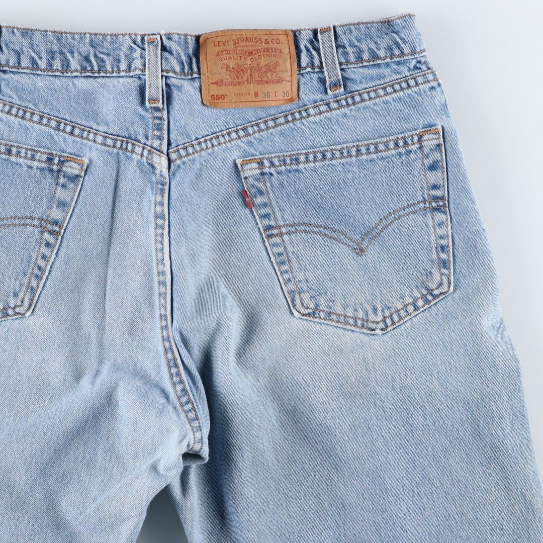 1990'S Levi's 00550-4891 Relaxed Fit Tapered Denim Pants, Made in USA, Men's W35 (approx.), Vintage cotton blue type Vintage Second Hand