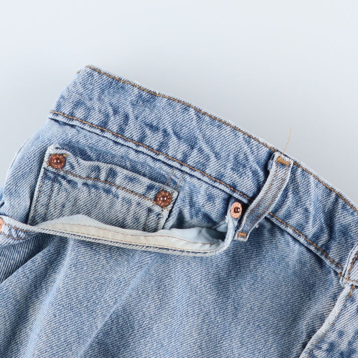 1990'S Levi's 00550-4891 Relaxed Fit Tapered Denim Pants, Made in USA, Men's W35 (approx.), Vintage cotton blue type Vintage Second Hand