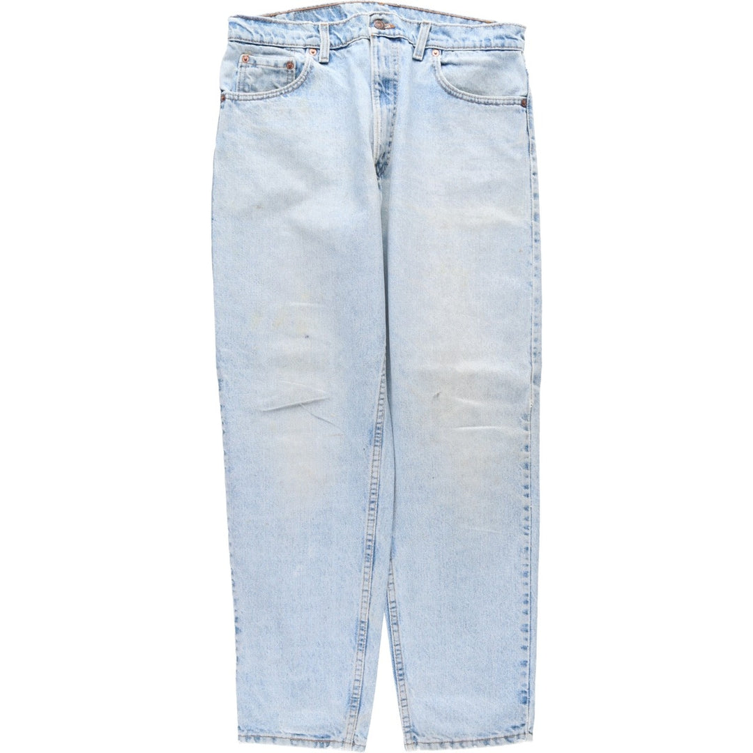 1990'S Levi's 550-4834 Relaxed Fit Tapered Leg Denim Pants, Made in USA, Men's Size W34 (approx.), Vintage cotton blue type Vintage Second Hand