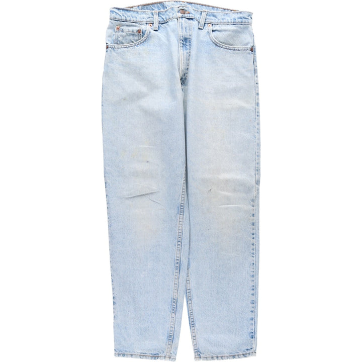 1990'S Levi's 550-4834 Relaxed Fit Tapered Leg Denim Pants, Made in USA, Men's Size W34 (approx.), Vintage cotton blue type Vintage Second Hand