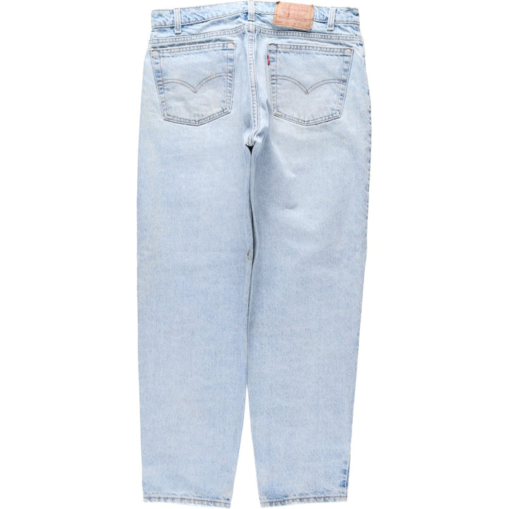 1990'S Levi's 550-4834 Relaxed Fit Tapered Leg Denim Pants, Made in USA, Men's Size W34 (approx.), Vintage cotton blue type Vintage Second Hand