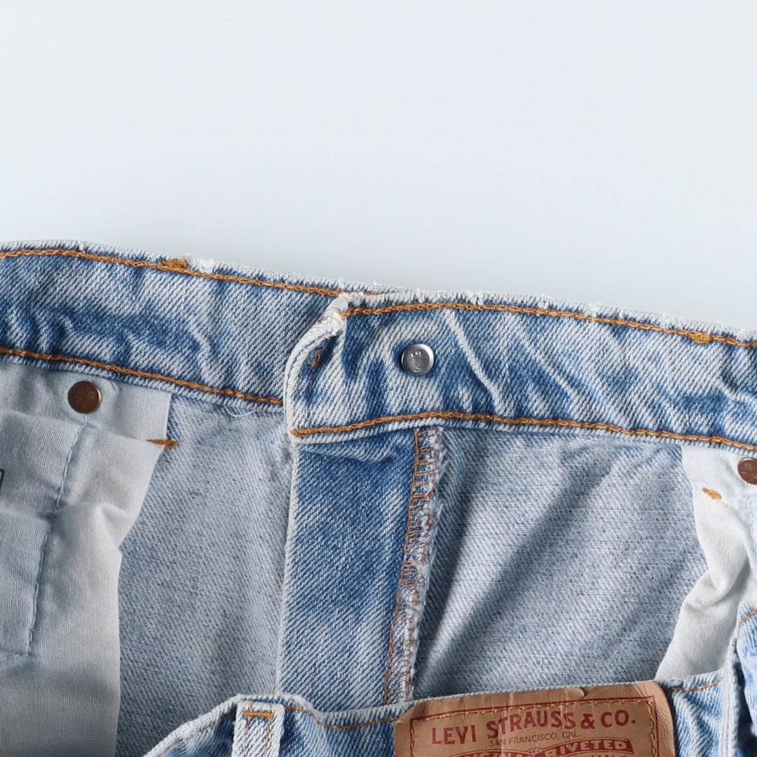 1990'S Levi's 550-4834 Relaxed Fit Tapered Leg Denim Pants, Made in USA, Men's Size W34 (approx.), Vintage cotton blue type Vintage Second Hand