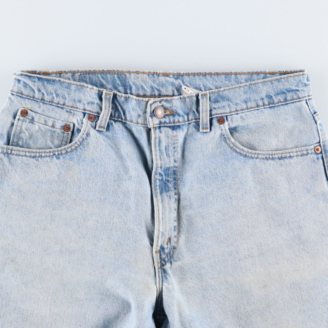 1990'S Levi's 550-4834 Relaxed Fit Tapered Leg Denim Pants, Made in USA, Men's Size W34 (approx.), Vintage cotton blue type Vintage Second Hand