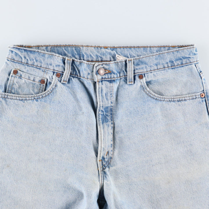 1990'S Levi's 550-4834 Relaxed Fit Tapered Leg Denim Pants, Made in USA, Men's Size W34 (approx.), Vintage cotton blue type Vintage Second Hand