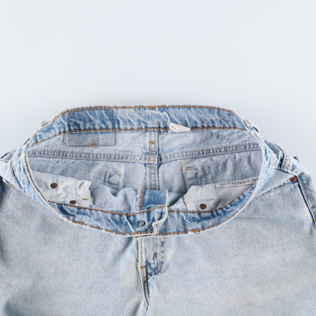 1990'S Levi's 550-4834 Relaxed Fit Tapered Leg Denim Pants, Made in USA, Men's Size W34 (approx.), Vintage cotton blue type Vintage Second Hand