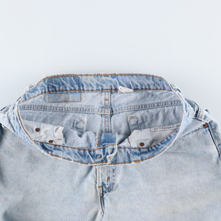 1990'S Levi's 550-4834 Relaxed Fit Tapered Leg Denim Pants, Made in USA, Men's Size W34 (approx.), Vintage cotton blue type Vintage Second Hand