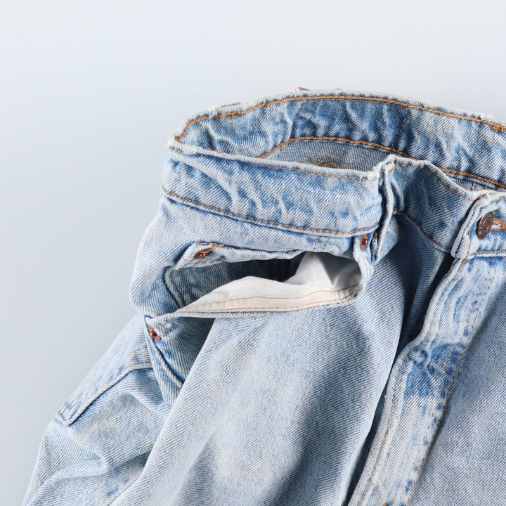 1990'S Levi's 550-4834 Relaxed Fit Tapered Leg Denim Pants, Made in USA, Men's Size W34 (approx.), Vintage cotton blue type Vintage Second Hand