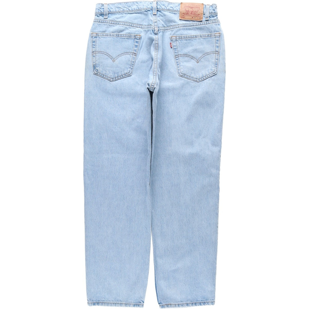 1990'S Levi's 00550-4834 Relaxed Fit Tapered Denim Pants, Made in USA, Men's Size W34 (approx.), Vintage cotton blue type Vintage Second Hand