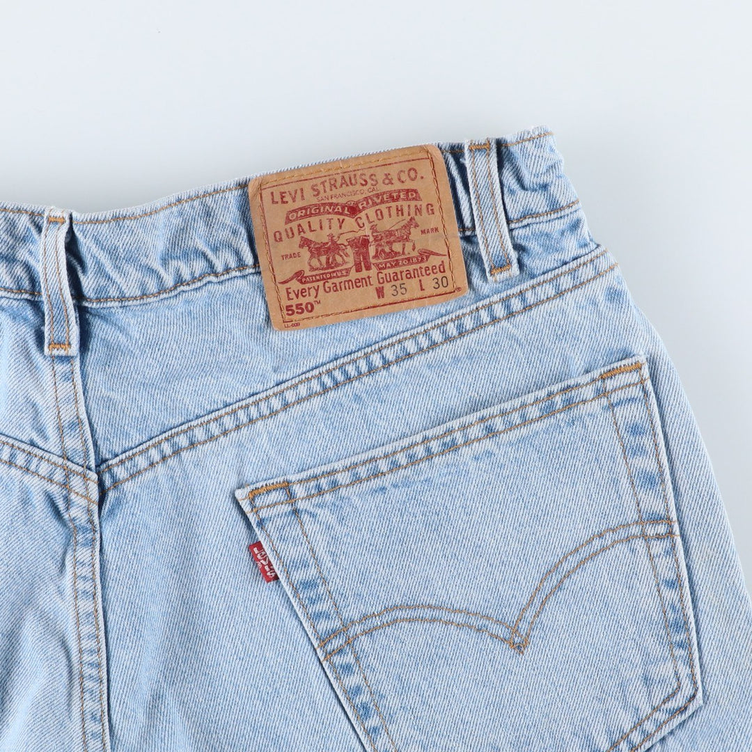 1990'S Levi's 00550-4834 Relaxed Fit Tapered Denim Pants, Made in USA, Men's Size W34 (approx.), Vintage cotton blue type Vintage Second Hand