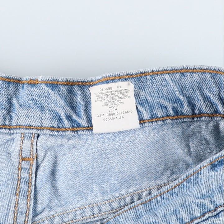 1990'S Levi's 00550-4834 Relaxed Fit Tapered Denim Pants, Made in USA, Men's Size W34 (approx.), Vintage cotton blue type Vintage Second Hand