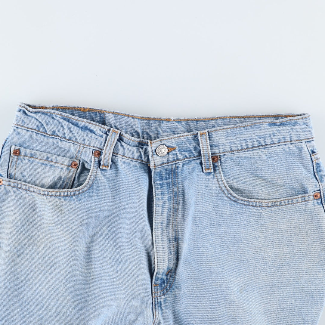1990'S Levi's 00550-4834 Relaxed Fit Tapered Denim Pants, Made in USA, Men's Size W34 (approx.), Vintage cotton blue type Vintage Second Hand
