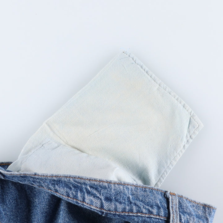1990'S Levi's 00550-4891 Tapered Denim Pants, Made in USA, Men's Size W34 (approx.), Vintage cotton blue type Vintage Second Hand