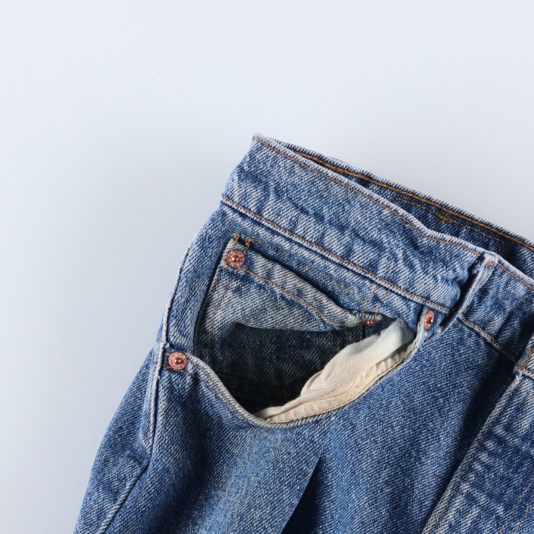 1990'S Levi's 00550-4891 Tapered Denim Pants, Made in USA, Men's Size W34 (approx.), Vintage cotton blue type Vintage Second Hand