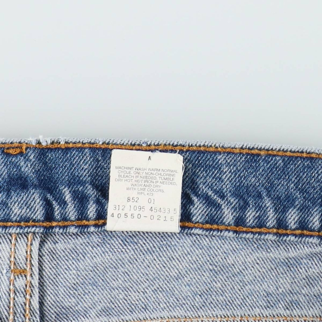 1990'S Levi's 550 Relaxed Fit Tapered Leg Orange Tab Tapered Denim Pants, Made in USA, Men's W36 (approx.) cotton blue type Vintage Second Hand