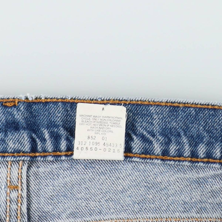 1990'S Levi's 550 Relaxed Fit Tapered Leg Orange Tab Tapered Denim Pants, Made in USA, Men's W36 (approx.) cotton blue type Vintage Second Hand