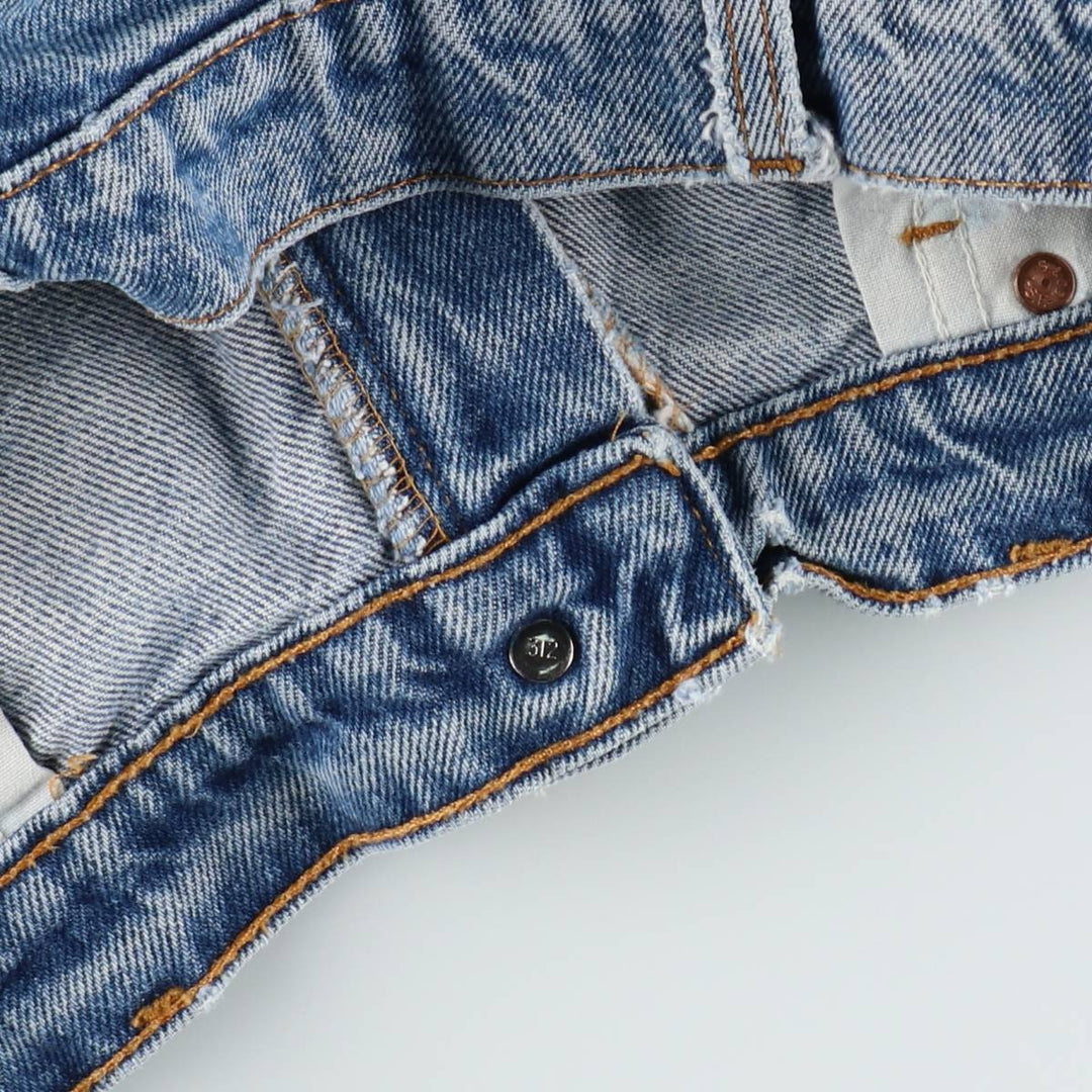 1990'S Levi's 550 Relaxed Fit Tapered Leg Orange Tab Tapered Denim Pants, Made in USA, Men's W36 (approx.) cotton blue type Vintage Second Hand