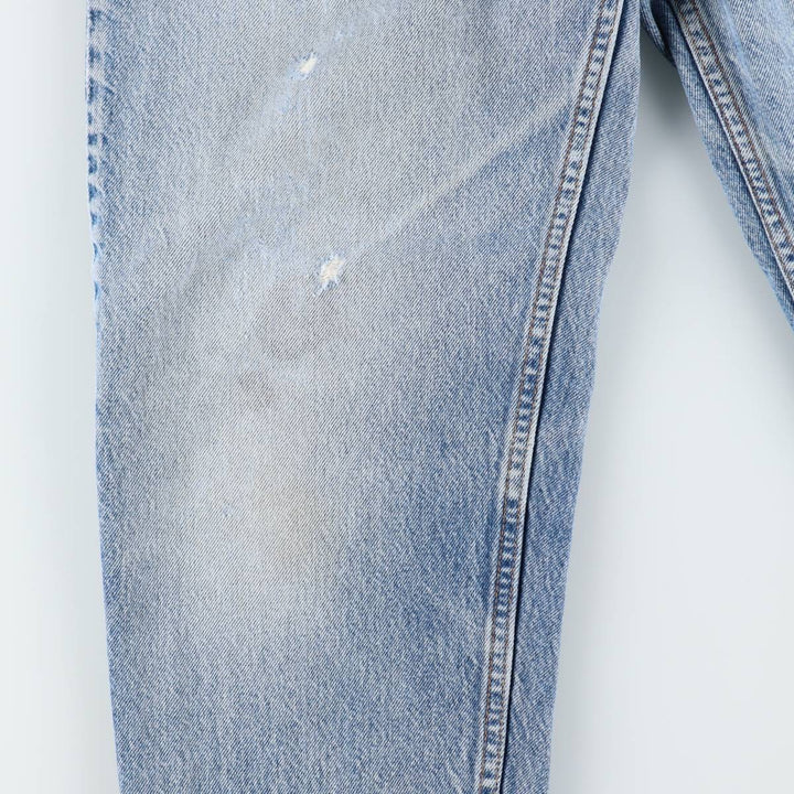 1990'S Levi's 550 Relaxed Fit Tapered Leg Orange Tab Tapered Denim Pants, Made in USA, Men's W36 (approx.) cotton blue type Vintage Second Hand