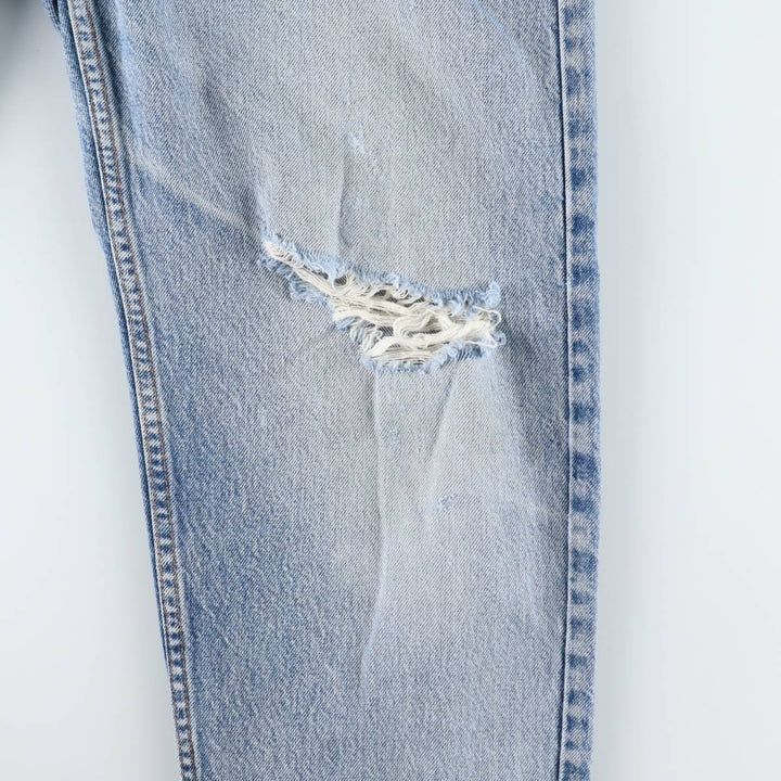 1990'S Levi's 550 Relaxed Fit Tapered Leg Orange Tab Tapered Denim Pants, Made in USA, Men's W36 (approx.) cotton blue type Vintage Second Hand