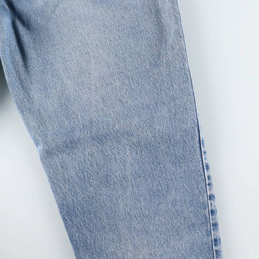 1990'S Levi's 550 Relaxed Fit Tapered Leg Orange Tab Tapered Denim Pants, Made in USA, Men's W36 (approx.) cotton blue type Vintage Second Hand