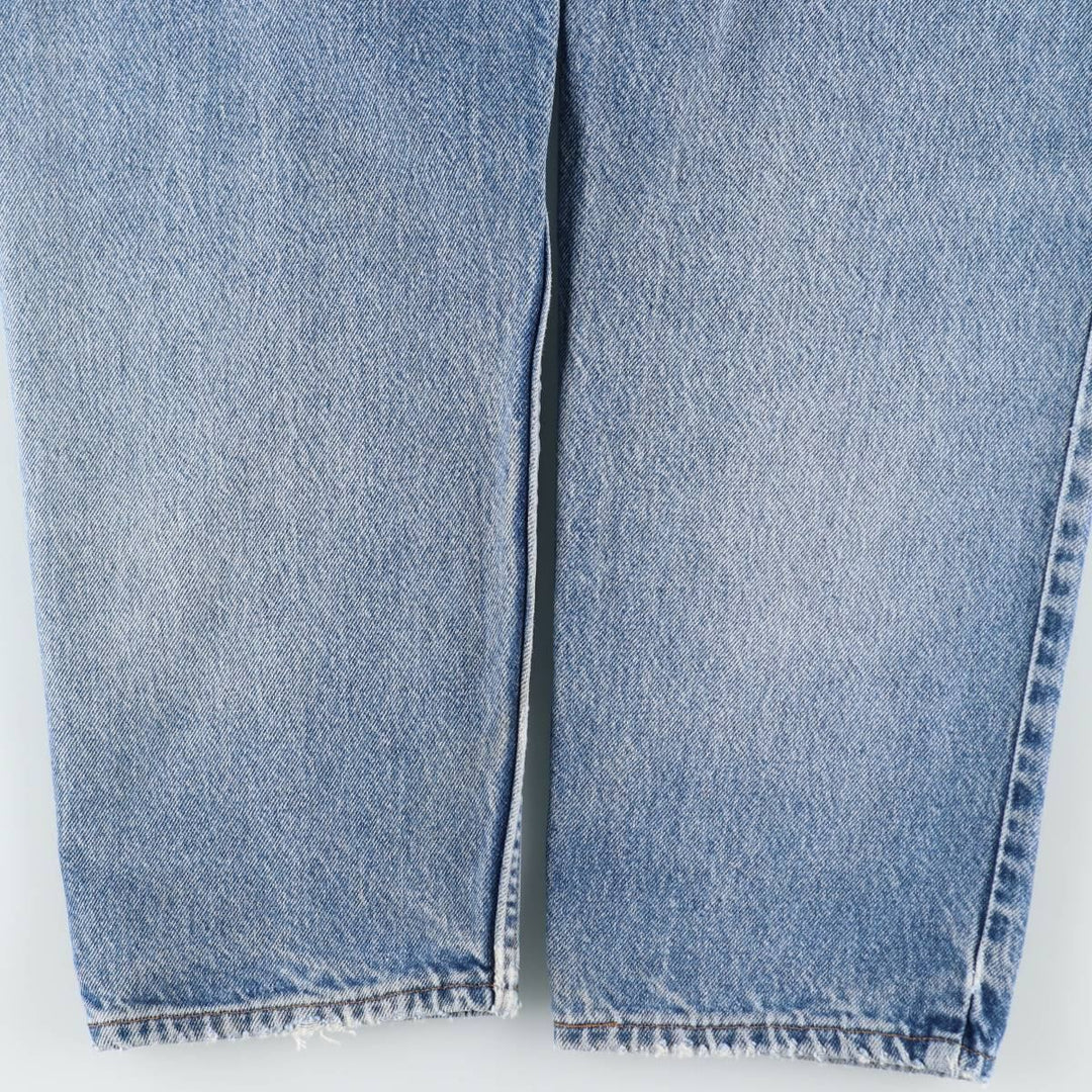 1990'S Levi's 550 Relaxed Fit Tapered Leg Orange Tab Tapered Denim Pants, Made in USA, Men's W36 (approx.) cotton blue type Vintage Second Hand