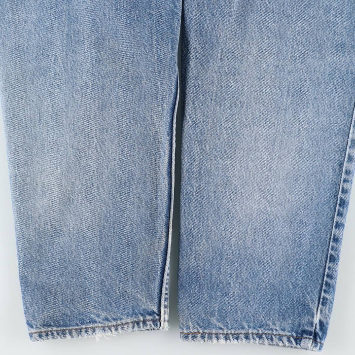 1990'S Levi's 550 Relaxed Fit Tapered Leg Orange Tab Tapered Denim Pants, Made in USA, Men's W36 (approx.) cotton blue type Vintage Second Hand