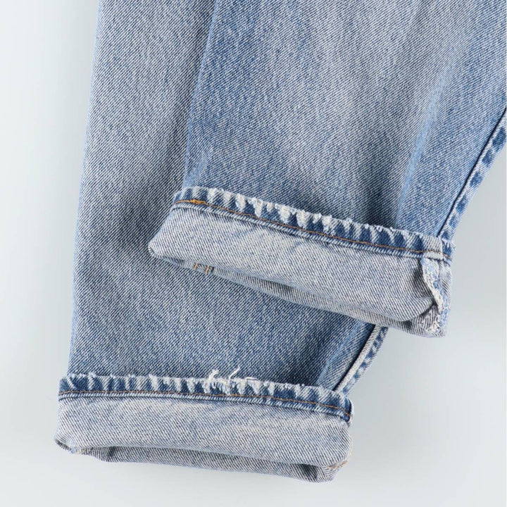 1990'S Levi's 550 Relaxed Fit Tapered Leg Orange Tab Tapered Denim Pants, Made in USA, Men's W36 (approx.) cotton blue type Vintage Second Hand