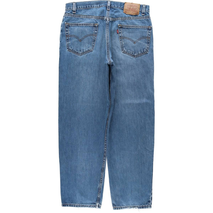 00'S Levi's 550 Relaxed Fit Tapered Denim Pants Made in USA Men's W35 cotton blue type Vintage Second Hand