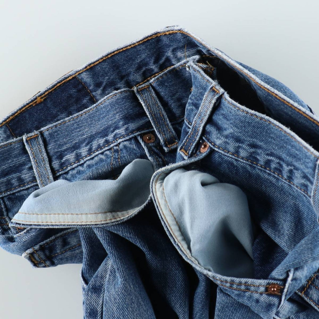 00'S Levi's 550 Relaxed Fit Tapered Denim Pants Made in USA Men's W35 cotton blue type Vintage Second Hand