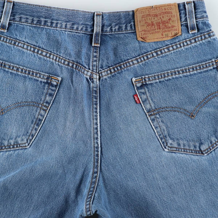 00'S Levi's 550 Relaxed Fit Tapered Denim Pants Made in USA Men's W35 cotton blue type Vintage Second Hand