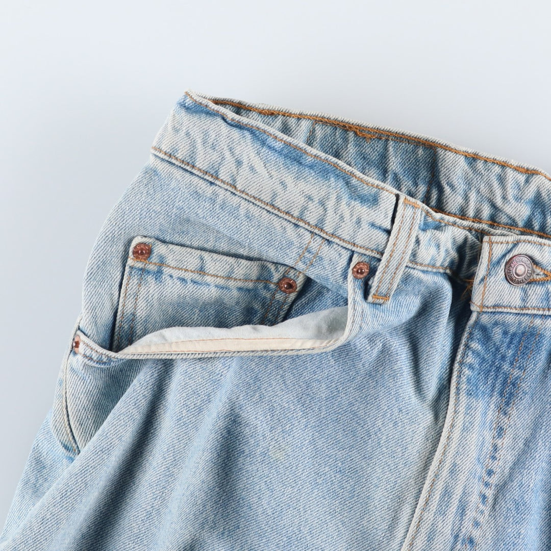 90'S Levi's 00560-4834 Loose Fit Tapered Leg Denim Pants, Made in USA, Men's Size W31 (approx.), Vintage cotton blue type Vintage Second Hand