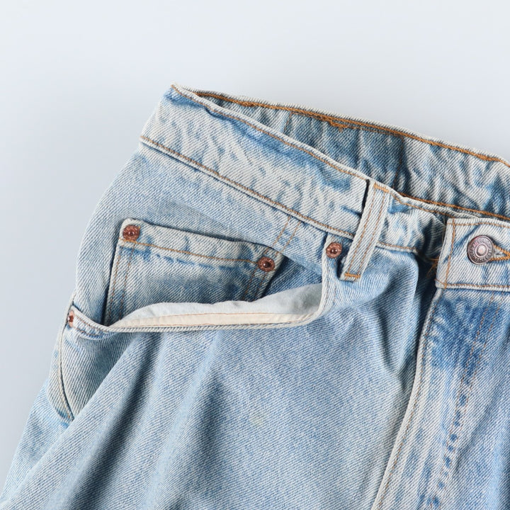90'S Levi's 00560-4834 Loose Fit Tapered Leg Denim Pants, Made in USA, Men's Size W31 (approx.), Vintage cotton blue type Vintage Second Hand