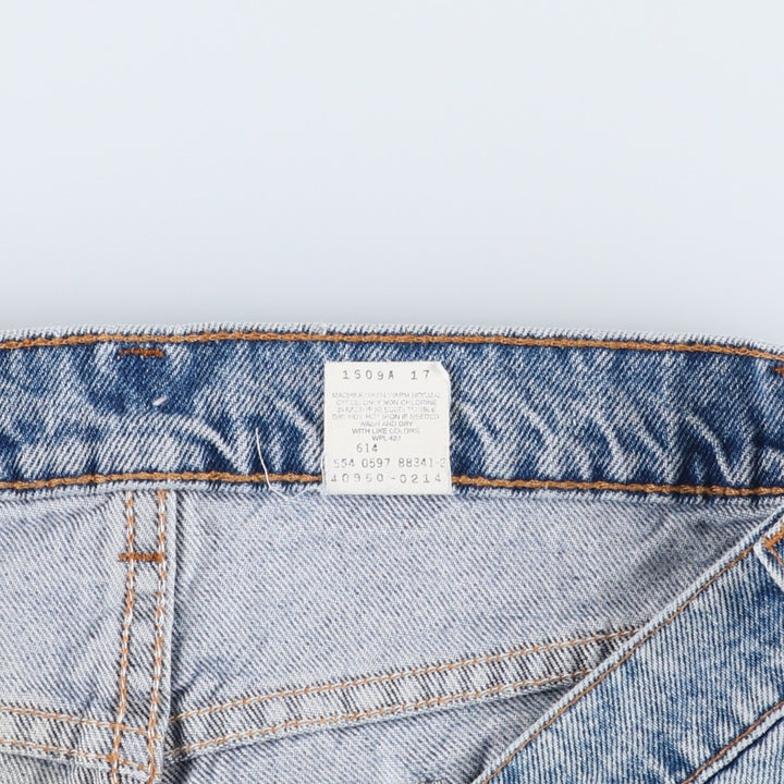 90'S Levi's Relaxed Fit Husky 40950-0214 Orange Tab Tapered Denim Pants, Made in USA, Men's W32, Vintage cotton blue type Vintage Second Hand