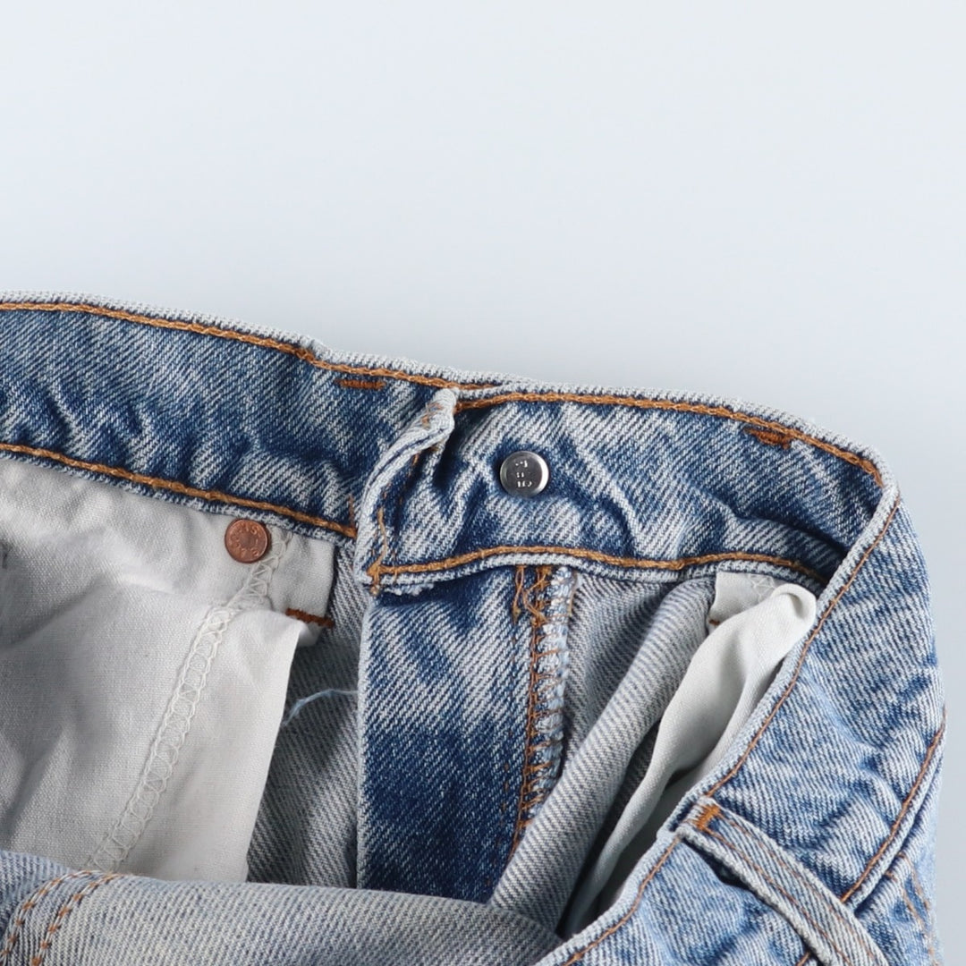 90'S Levi's Relaxed Fit Husky 40950-0214 Orange Tab Tapered Denim Pants, Made in USA, Men's W32, Vintage cotton blue type Vintage Second Hand