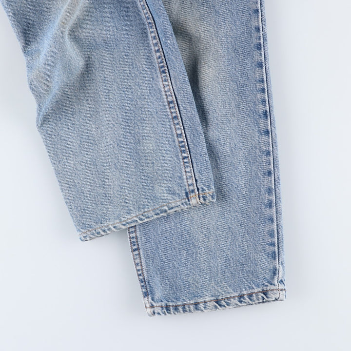90'S Levi's Relaxed Fit Husky 40950-0214 Orange Tab Tapered Denim Pants, Made in USA, Men's W32, Vintage cotton blue type Vintage Second Hand