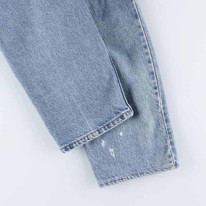 90'S Levi's Relaxed Fit Husky 40950-0214 Orange Tab Tapered Denim Pants, Made in USA, Men's W32, Vintage cotton blue type Vintage Second Hand