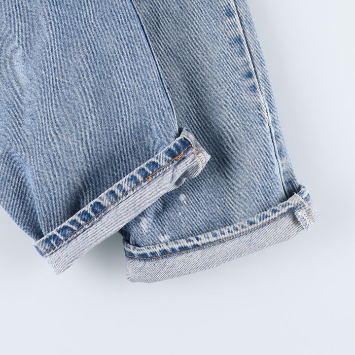 90'S Levi's Relaxed Fit Husky 40950-0214 Orange Tab Tapered Denim Pants, Made in USA, Men's W32, Vintage cotton blue type Vintage Second Hand