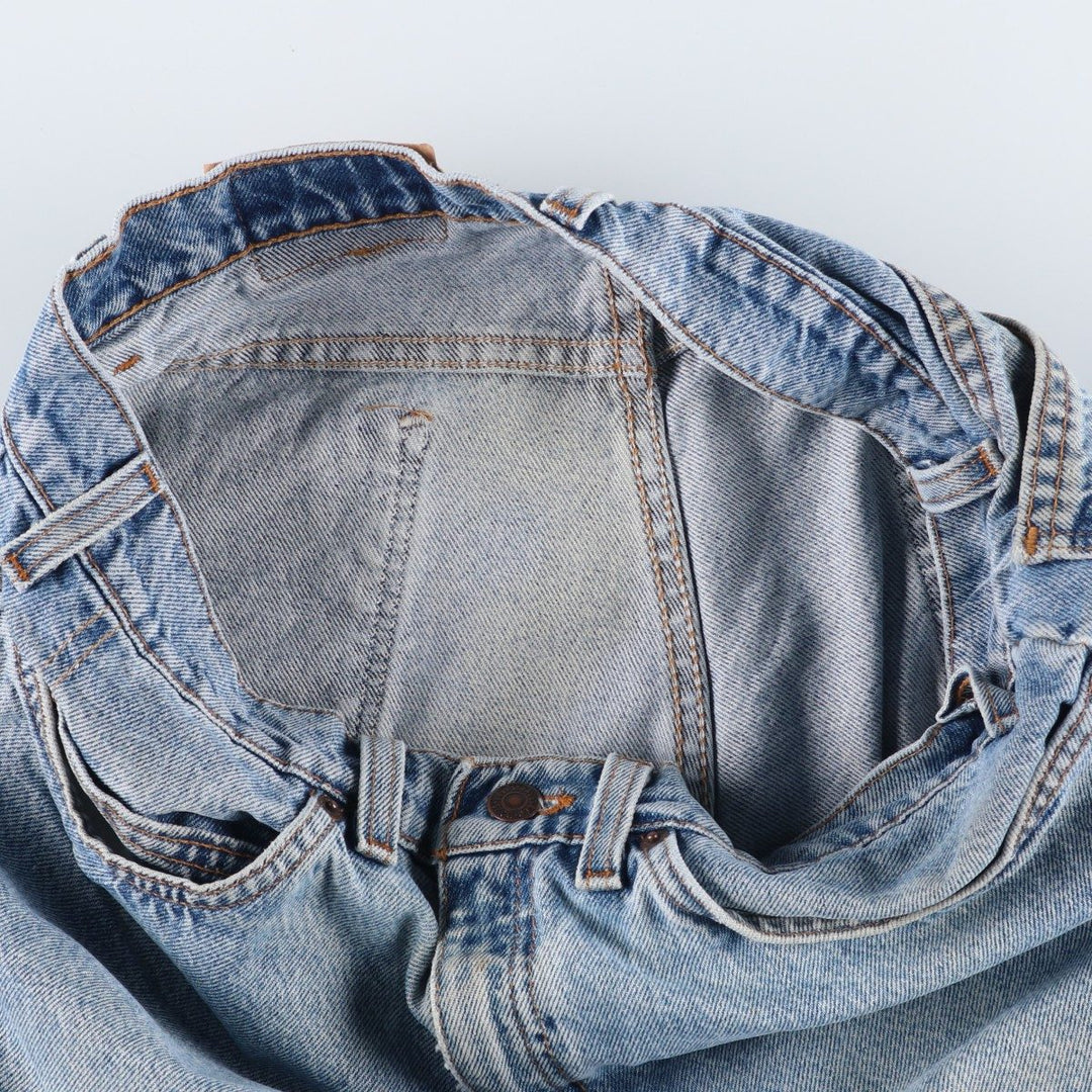 90'S Levi's Relaxed Fit Husky 40950-0214 Orange Tab Tapered Denim Pants, Made in USA, Men's W32, Vintage cotton blue type Vintage Second Hand