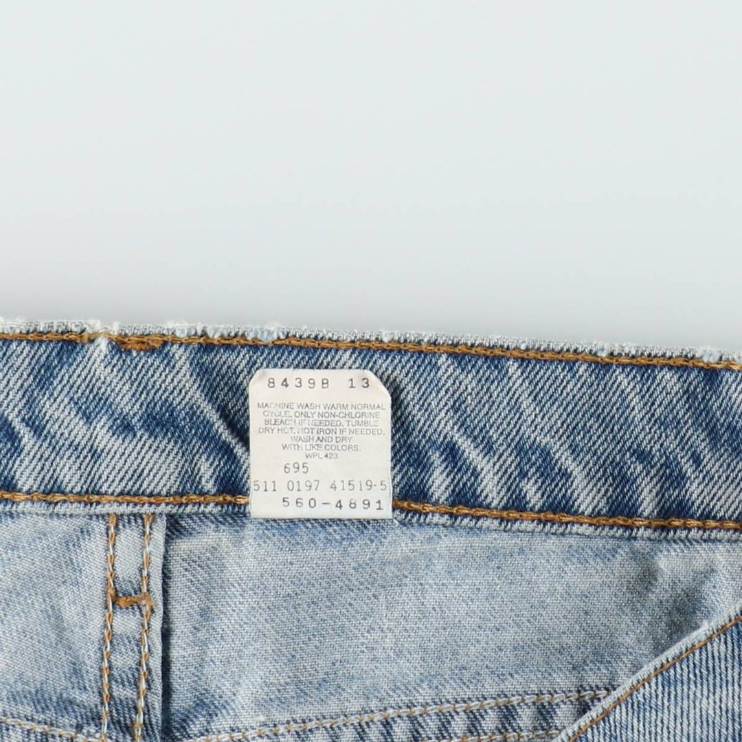 90'S Levi's 560 LOOSE FIT TAPERED LEG Tapered Denim Pants Made in USA Men's W33 Vintage cotton blue type Vintage Second Hand