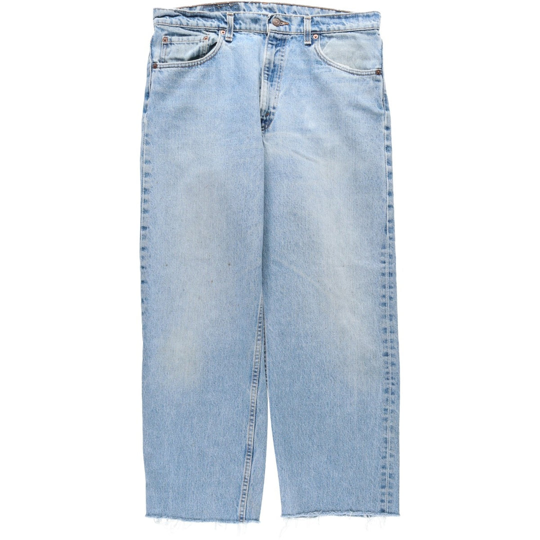 1990'S Levi's 550-4891 Relaxed Fit Tapered Denim Pants, Made in USA, Men's W35 (approx.), Vintage cotton blue type Vintage Second Hand