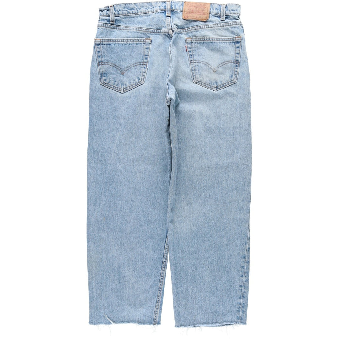 1990'S Levi's 550-4891 Relaxed Fit Tapered Denim Pants, Made in USA, Men's W35 (approx.), Vintage cotton blue type Vintage Second Hand