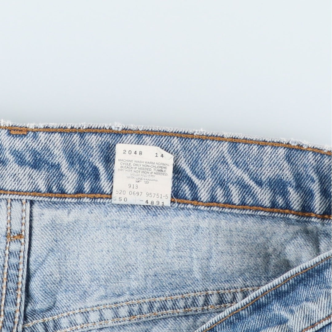 1990'S Levi's 550-4891 Relaxed Fit Tapered Denim Pants, Made in USA, Men's W35 (approx.), Vintage cotton blue type Vintage Second Hand