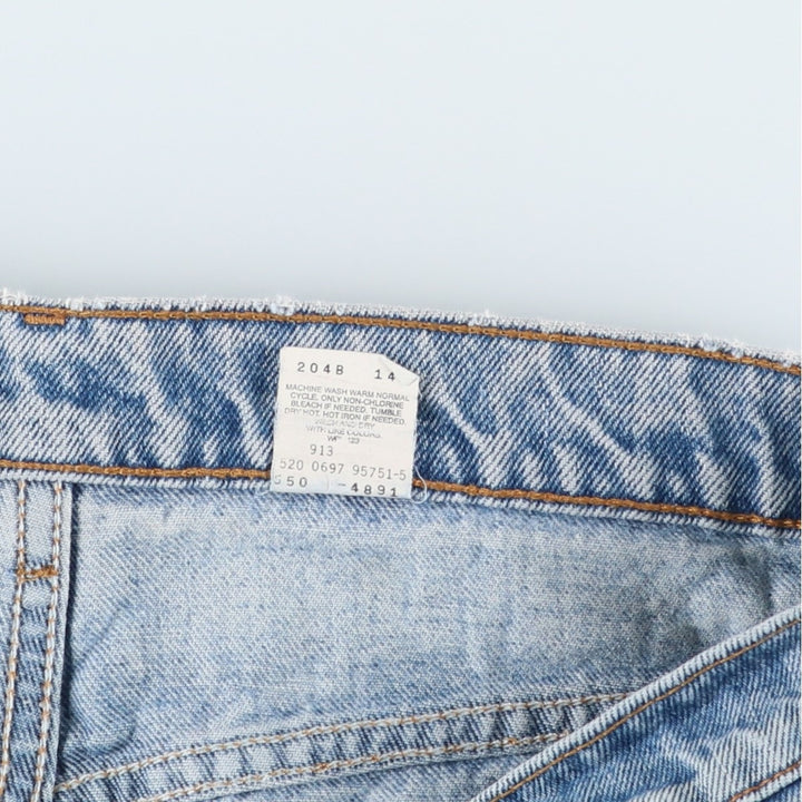 1990'S Levi's 550-4891 Relaxed Fit Tapered Denim Pants, Made in USA, Men's W35 (approx.), Vintage cotton blue type Vintage Second Hand