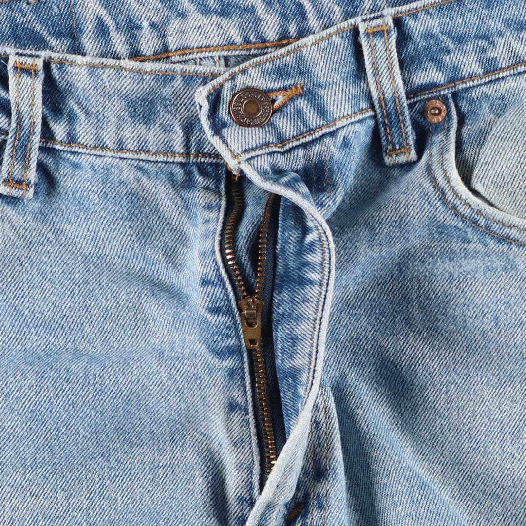 1990'S Levi's 550-4891 Relaxed Fit Tapered Denim Pants, Made in USA, Men's W35 (approx.), Vintage cotton blue type Vintage Second Hand