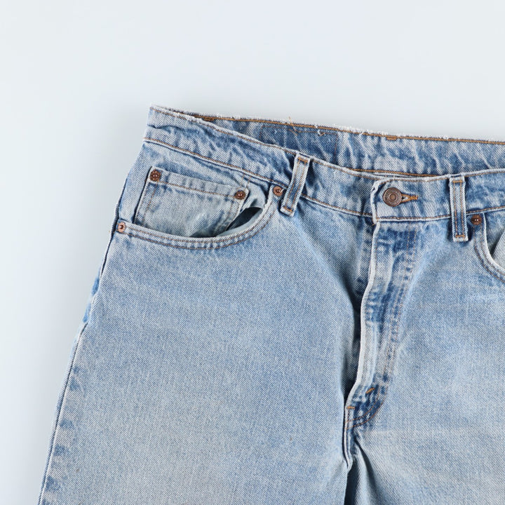 1990'S Levi's 550-4891 Relaxed Fit Tapered Denim Pants, Made in USA, Men's W35 (approx.), Vintage cotton blue type Vintage Second Hand