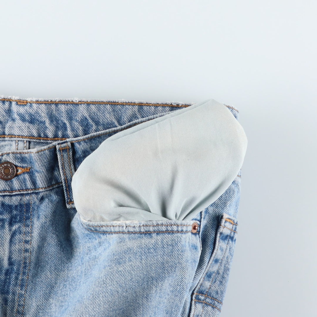1990'S Levi's 550-4891 Relaxed Fit Tapered Denim Pants, Made in USA, Men's W35 (approx.), Vintage cotton blue type Vintage Second Hand