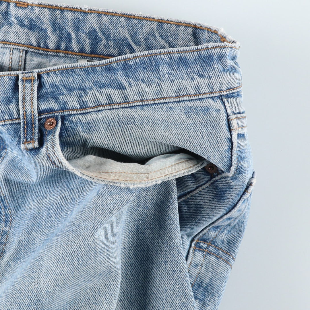 1990'S Levi's 550-4891 Relaxed Fit Tapered Denim Pants, Made in USA, Men's W35 (approx.), Vintage cotton blue type Vintage Second Hand