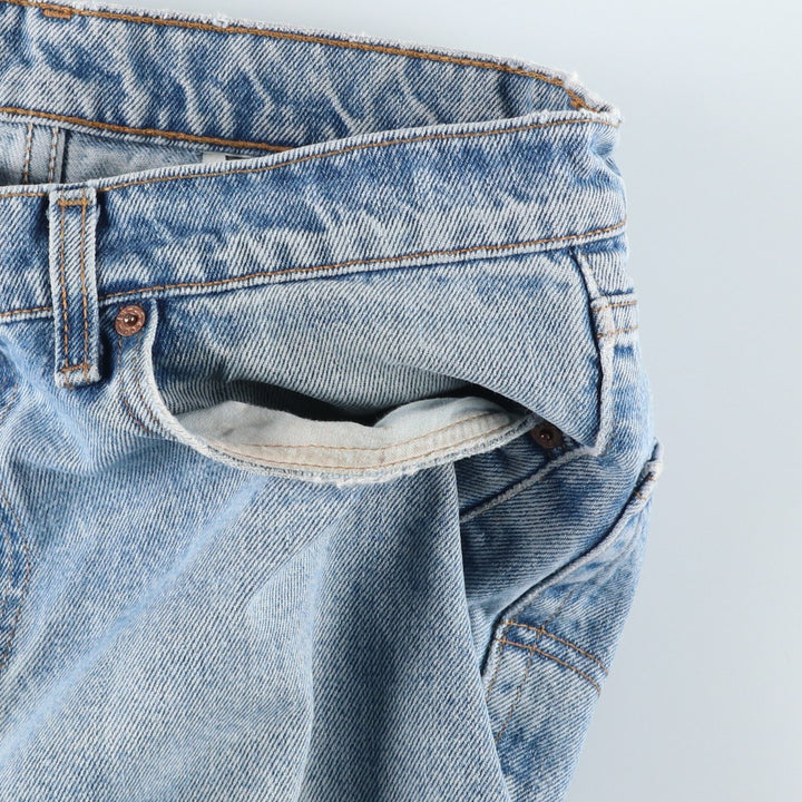 1990'S Levi's 550-4891 Relaxed Fit Tapered Denim Pants, Made in USA, Men's W35 (approx.), Vintage cotton blue type Vintage Second Hand
