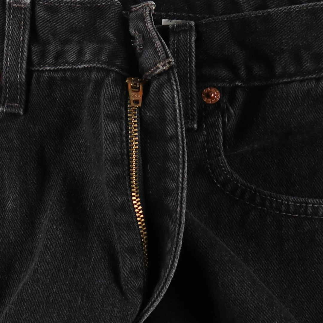 00'S Levi's 550 Relaxed Fit Black Denim Tapered Denim Pants Men's W33 cotton black type Vintage Second Hand